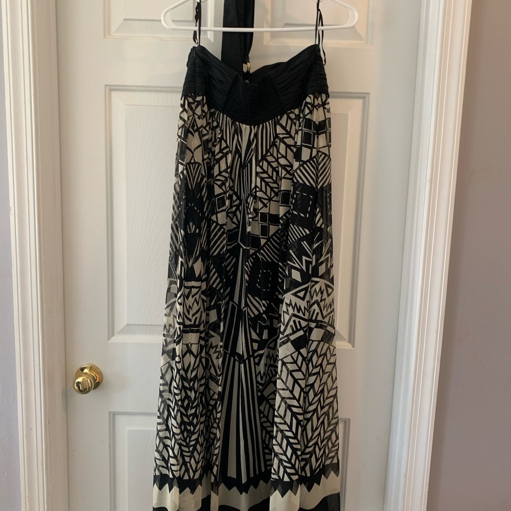 Geometric Print Maxi Dress